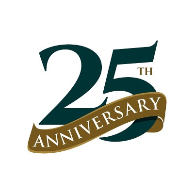 25周年矢量模板插图设计。向量EPS 10。