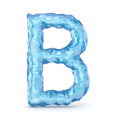 冰字体字母B 3D