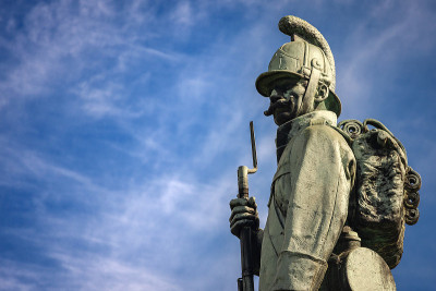 意大利Tarvisio Friuli的奥地利士兵纪念碑