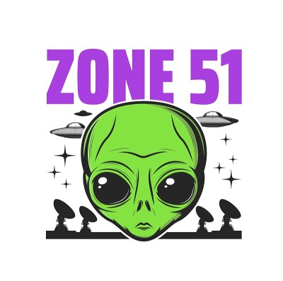 51区图标，外星人活动和不明飞行物阴谋