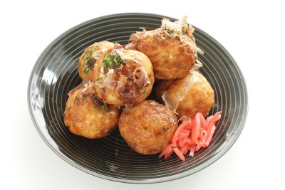 日本料理，章鱼烧章鱼球和酱料