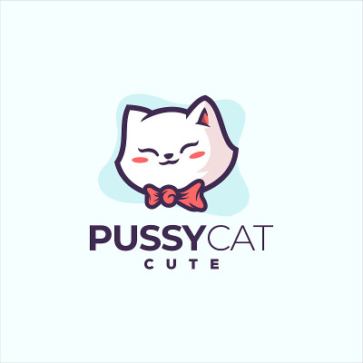 可爱的猫咪符号设计