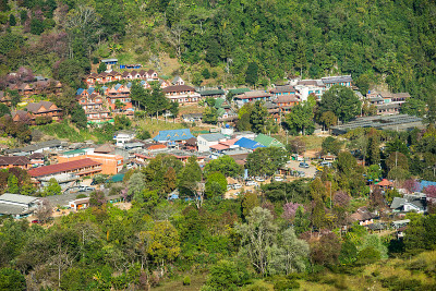 村庄和 Doi Ang Khang，清迈，泰国