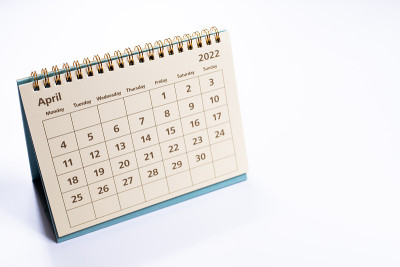 2022年4月日历