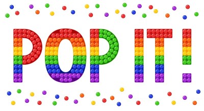流行的Fidget抗压力感官玩具。扁平型孤立向量