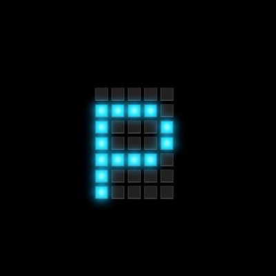 现实的数字记分牌字体集，矢量插图