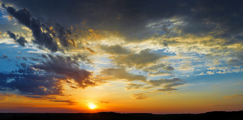 春天的夕阳