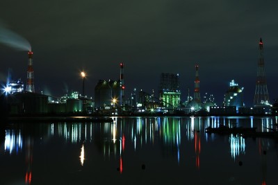 工厂夜景