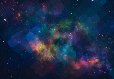 抽象的星系背景