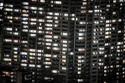 横滨夜景和住宅区