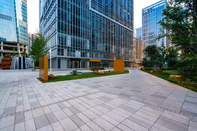 济南金融中心办公楼及街景
