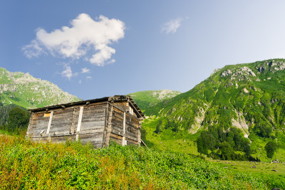 土耳其阿尔特文，戈吉特夏季山地高原