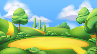 自然景观。3d矢量背景
