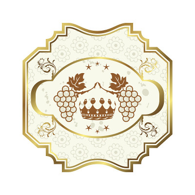 复古框架标签设计包装
