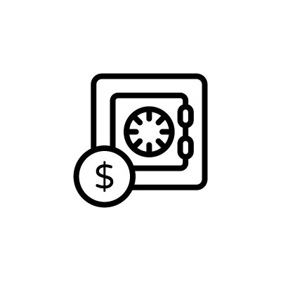 存款帐户图标矢量。标识