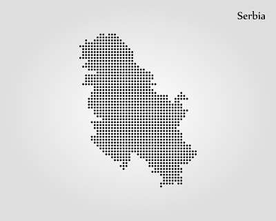 塞尔维亚的地图
