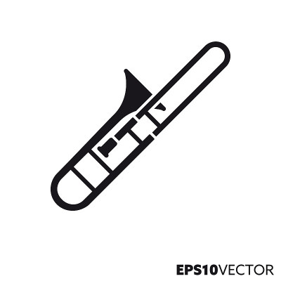 Trombone vector icon