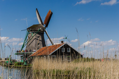 荷兰Zaanse Schans的风车