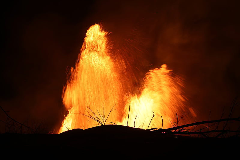 2018年5月底，夏威夷基拉韦厄火山爆发