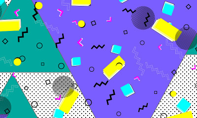Pop art color background. Pattern