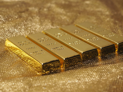 图片堆叠纯999金条投资或储蓄