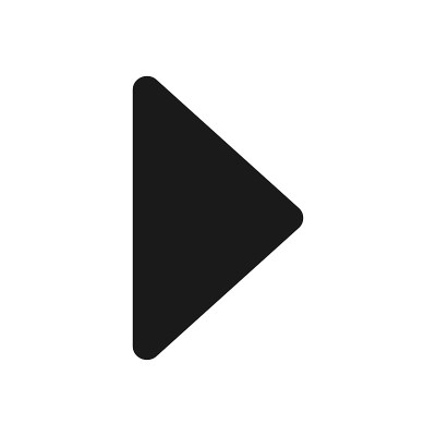 Triangle play button arrow black icon