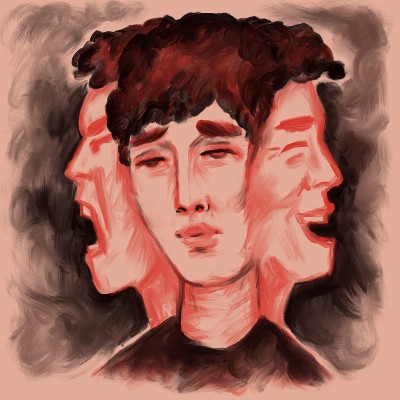 精神疾病。双相情感障碍。有不同情绪的人，精神病学