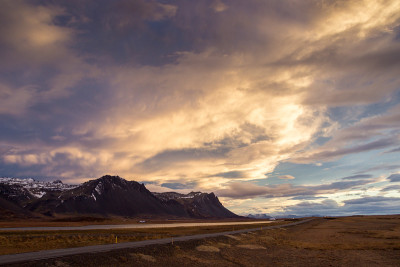 冰岛的冰川Snaefellsjökull