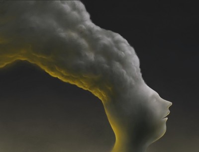 悲伤，抑郁，双相情感障碍，孤独，概念绘画插图
