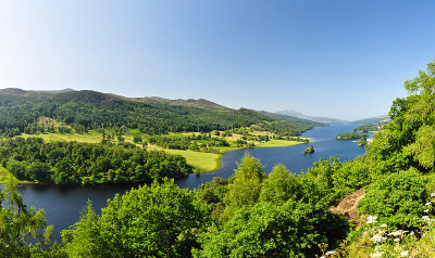 英国苏格兰图梅尔湖女王之景