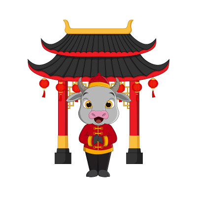 Chinese new year 2021 year of the ox