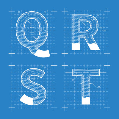 Q R S T字母结构示意图