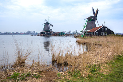 荷兰Zaanse Schans的风车