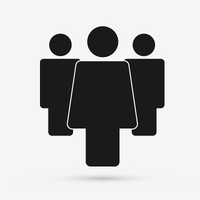 女性女性领袖群体的人平图标
