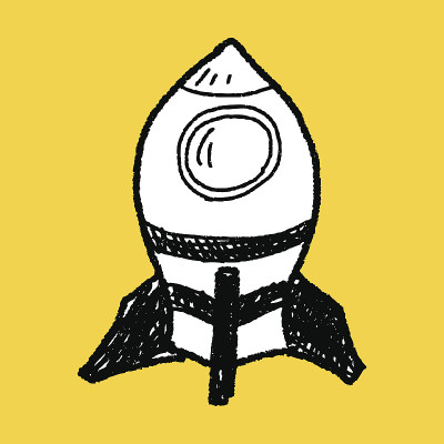 宇宙飞船涂鸦