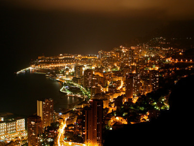 摩纳哥城市夜景