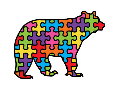 Bear With Autism Puzzle