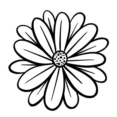 花的图标毛茛，雏菊，蒲公英等