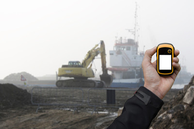 通过GPS在建筑工地找到正确的位置