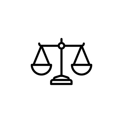 在应用程序，UI，网站的平面风格矢量的公正缩放线图标。黑色图标矢量插图