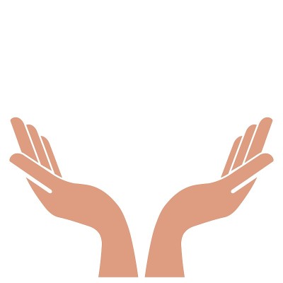 Raised hands vector concept.  Charity, votes, supp