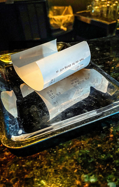 饭后结账