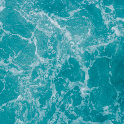 蓝绿色的海洋，抽象的水自然背景