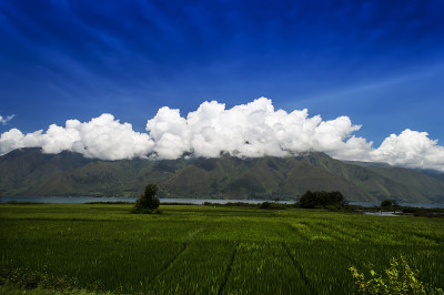 村庄景观，萨莫西尔岛。