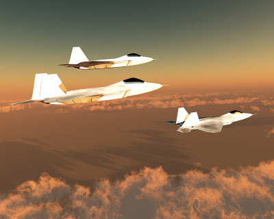 F-22战斗机在空中