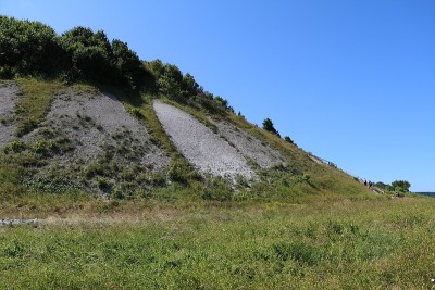 夏天在Wittow和Hohe Dielen在海角Arkona岛Rügen，德国波罗的海