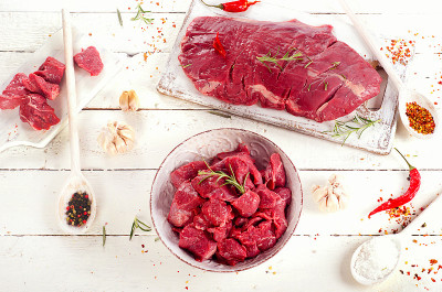 新鲜的生牛肉