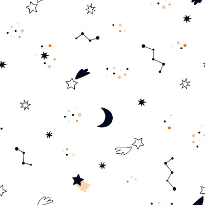 星空无缝的图案