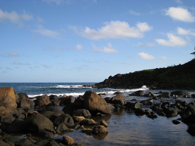 潮间带水坑,考艾岛海岸