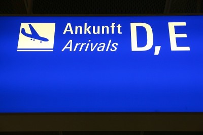 机场到达-机场终点站标志